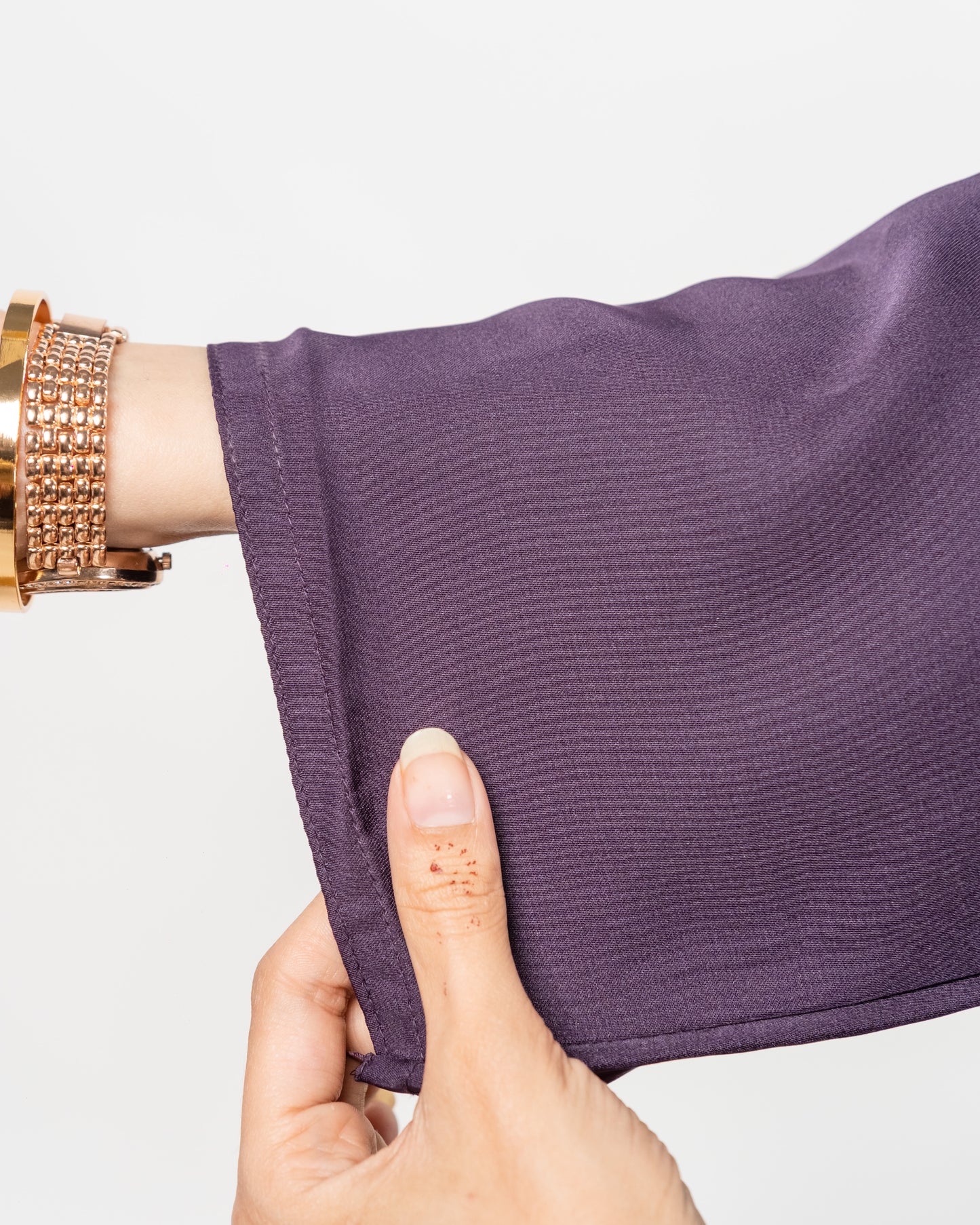 Zoha || Purple Hoodie Abaya || Double Georgette Fabric