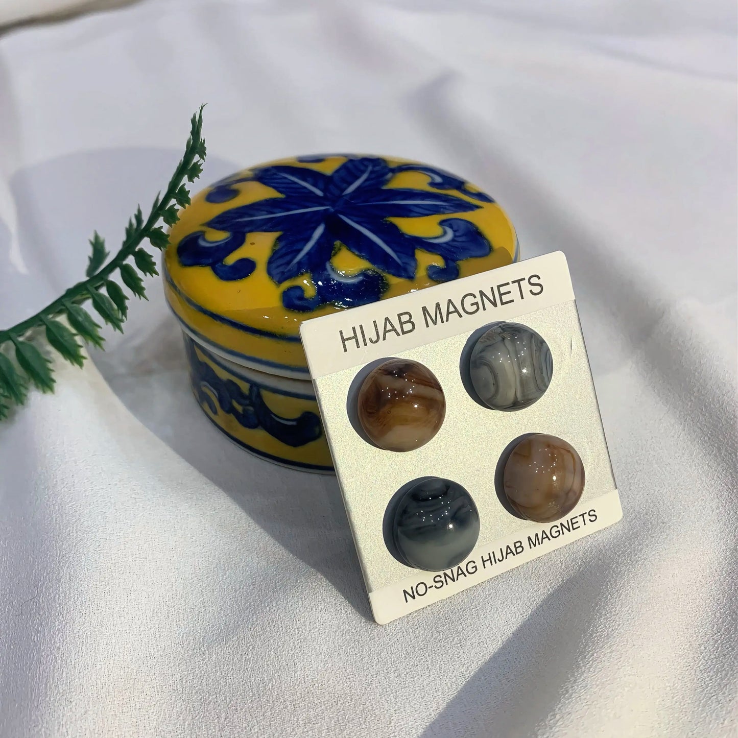 Marble Magnet Pins || Set of 2