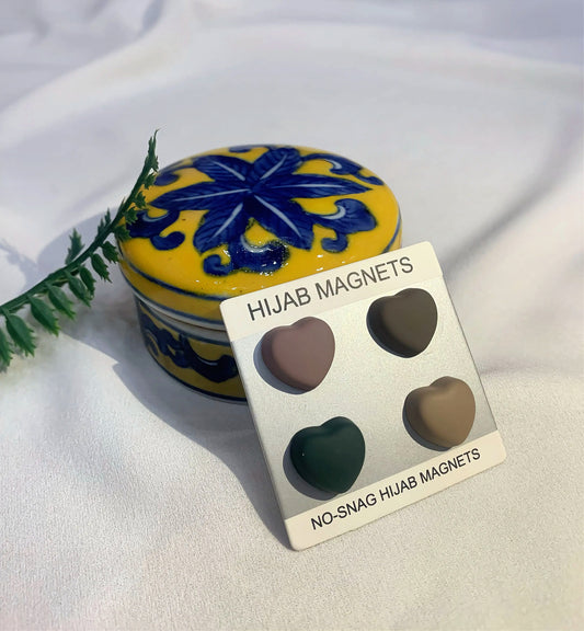 Matte Magnet Pins || Heart || Set of 2