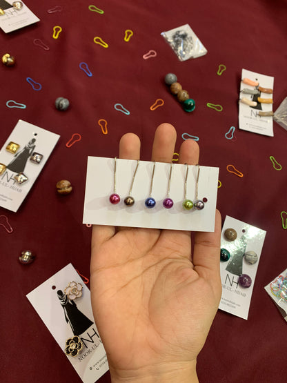 Twist Pins (3pc)|| Hijab Pins || Multicolored