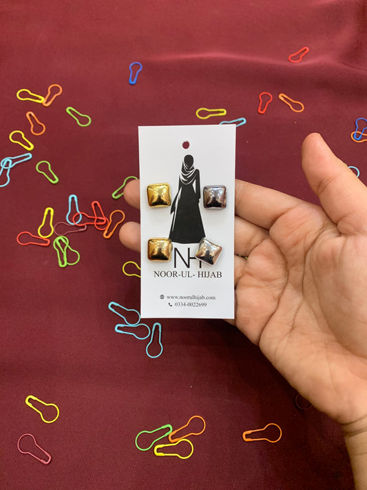 Metal Magnets (2pc) || Hijab Magnets || Square