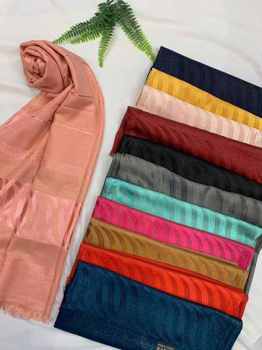 Mashal Hijabs || Textured